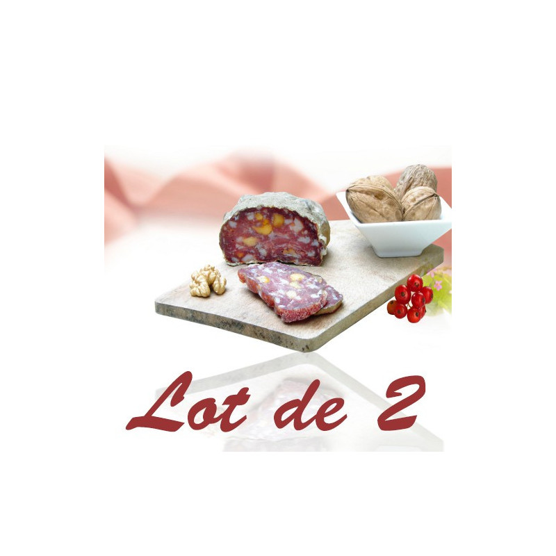 Lot de Galets cendrées nature et aux noix, 2x200g