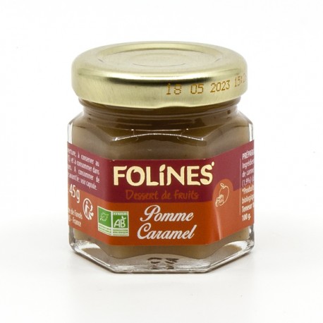 Compote Pomme Caramel BIO 45g