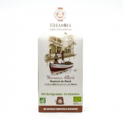 Café Gamme Albert Arabica Grand Cru Pérou BIO Capsules Type Nespresso x60