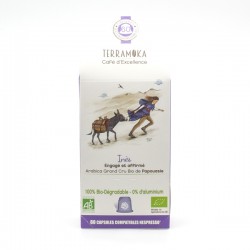 Café Gamme Ines Arabica Grand Cru Papouasie BIO Capsules Type Nespresso x60