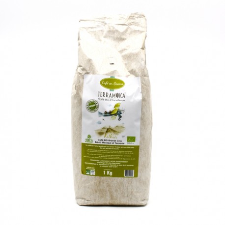 Café Gamme Arthur Grand Cru Brésil Mexique Tanzanie BIO en Grains 1000g