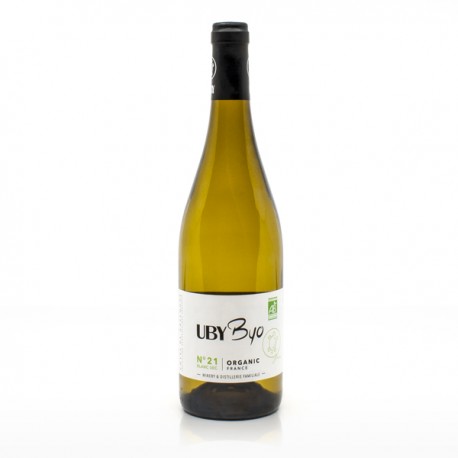 Domaine Uby Byo Colombard Ugni Sauvignon N°21 IGP Côtes de Gascogne Sec bio 2020 75cl