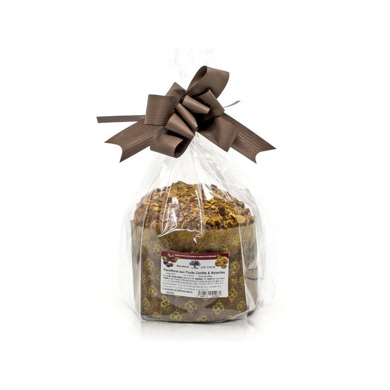 Panettone Artisanal aux Fruits Confits et Noisettes 500g Panettone Artisanal aux Fruits Confits et Noisettes 500g