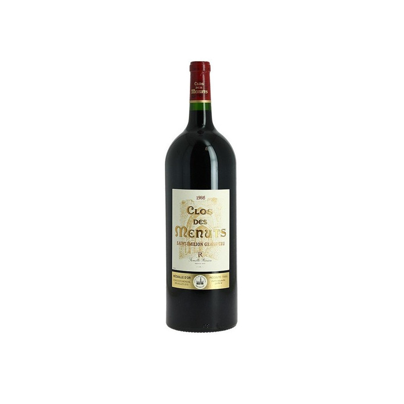 Clos des Menuts AOC Saint-Emilion Grand Cru Rouge 1986 150cl
