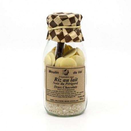 Préparation pour Riz au Lait aux Noix du Périgord et Deux Chocolats 160g
