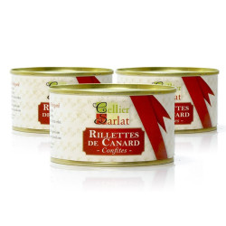 Lot de 3 Rillettes de Canard Confites 200g