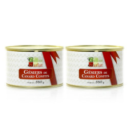 Lot de 2 Gésiers de Canard Confits 380g