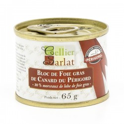 Bloc de Foie Gras de Canard du Périgord avec 30% Morceaux 65g