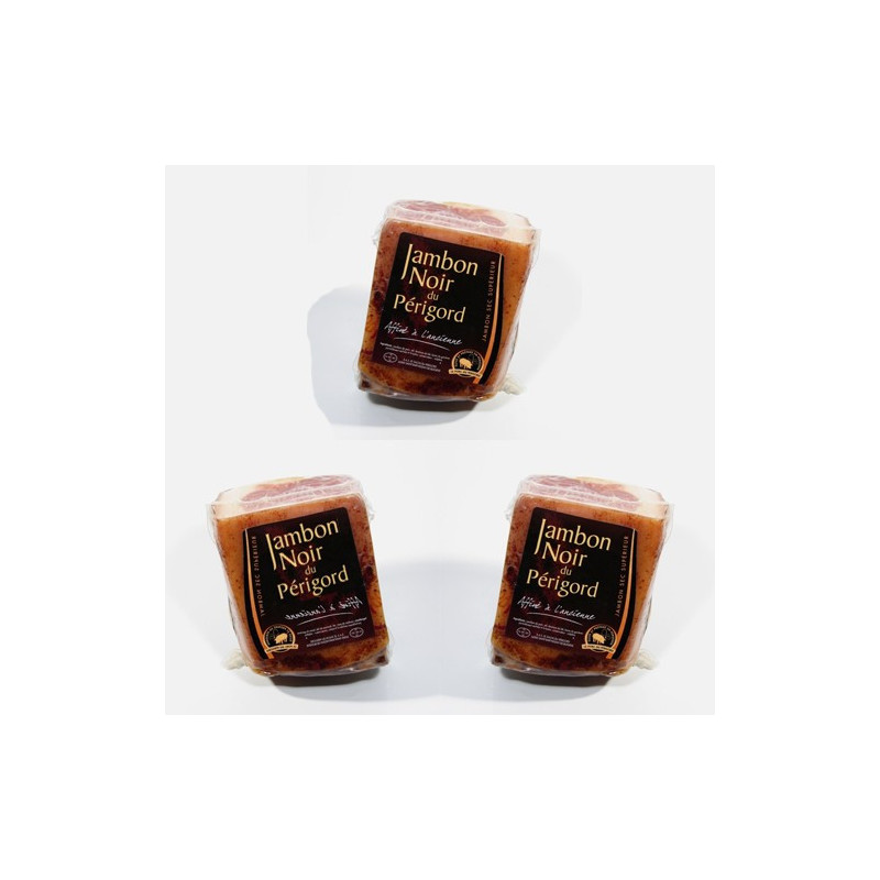 Exclusif- Lot de 3 Quarts de Jambon 800gr soit 2400kg +ou- 400gr