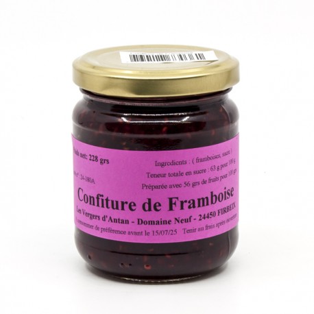 Confiture Artisanale de Framboise 228g