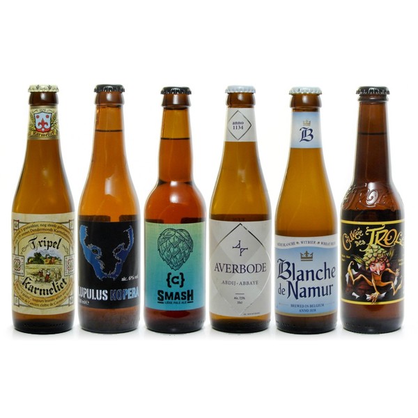 Coffret découverte 12 bières blondes belges et monde