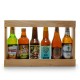 Tiers de mètre en bois de 6 bières du monde 6 X 33cl