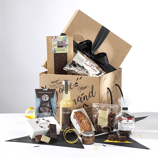 Coffret Cadeau Gourmand - Panier de Chocolats 1Kg avec Coffret