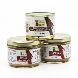 Assortiment de 3 Terrines et Rillettes 560g