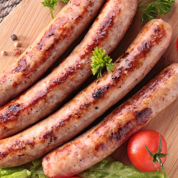 Saucisse confite sous vide