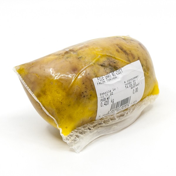 Foie Gras de Canard Façon Torchon Mi-Cuit 400g - Cellier du Périgord