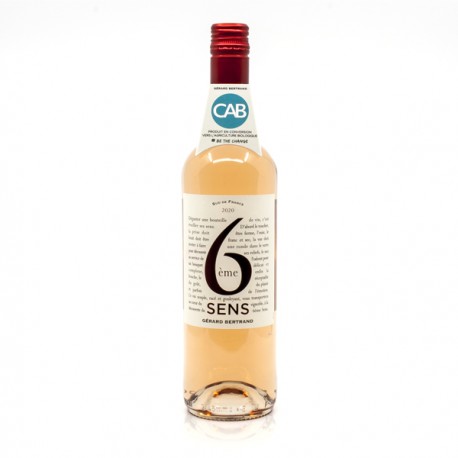 Domaine Gérard Bertrand 6ème Sens IGP Pays D'Oc Rosé Capsule à vis 2021 75cl