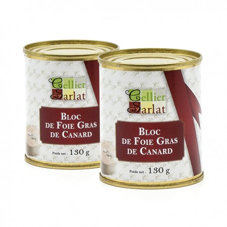 Lot de 2 Blocs de Foie Gras de Canard 130g soit 260g