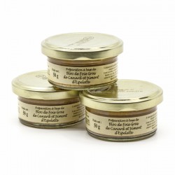 Lot de 3 Blocs de Foie Gras de Canard au Piment d'Espelette 50g soit 150g