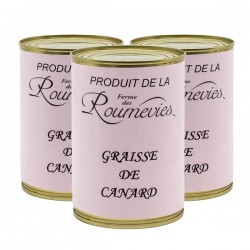Lot de 3 Boîtes de Graisse de Canard 3x350g soit 1.050kg