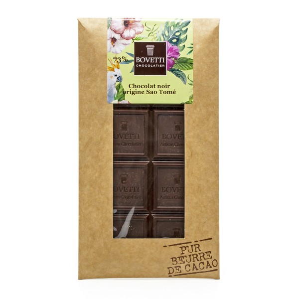 Tablette de chocolat Noir Sao Tomé 73%, 100g - Cellier du Périgord