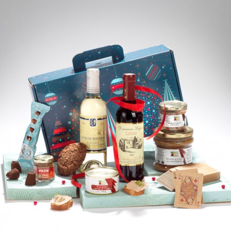 Coffret Cadeau Gourmet : Terrine, Rillettes, Foie gras & confit