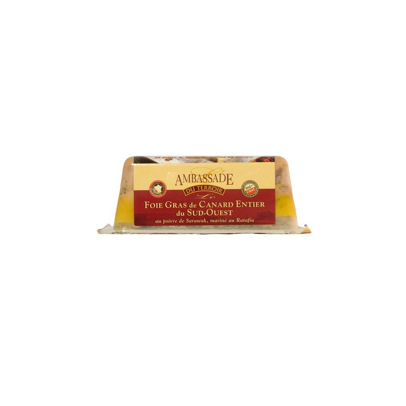 Foie Gras de Canard Entier mi-cuit au Poivre de Sarawak 500g