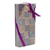 Coffret de 18 Pâtes de Fruit avec Noeud en Satin Prune 350g
