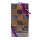 Coffret de 18 Pâtes de Fruit avec Noeud en Satin Prune 350g
