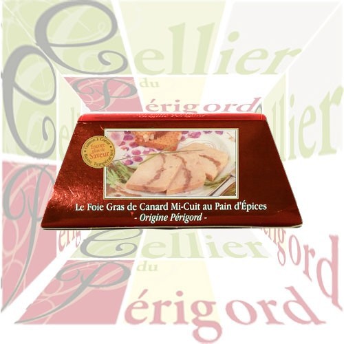 Foie gras Entier de Canard mi-cuit au Pain d'Epices