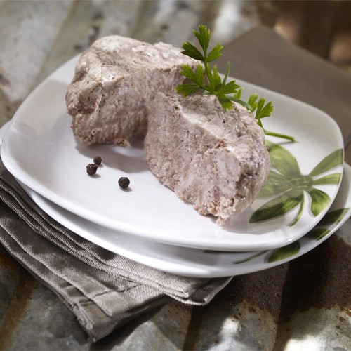 Recette de Terrine de foie gras à l'Armagnac, pain d'épices et poires rôties