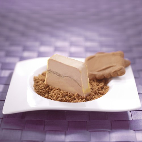 Alliance de foie gras de canard entier mi-cuit et spéculoos