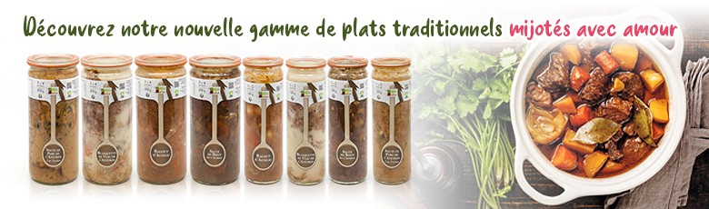 Découvrez notre nouvelle gamme de plats traditionnels mijotés avec amour