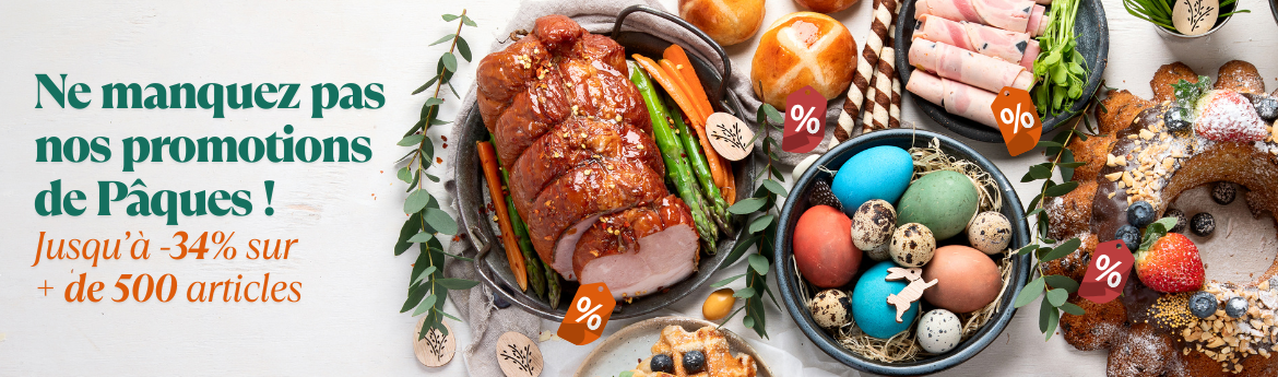 Profitez de nos promotions de Pâques sur plus de 500 articles